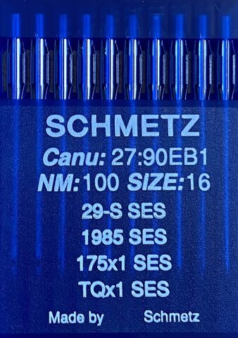 Schmetz – 175x1SES Ballpoint Needle for Industrial Button Sewing Machines (Size 100)
