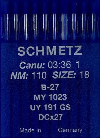 Schmetz – B27 Industrial Overlock Machine Needle (Size 110)
