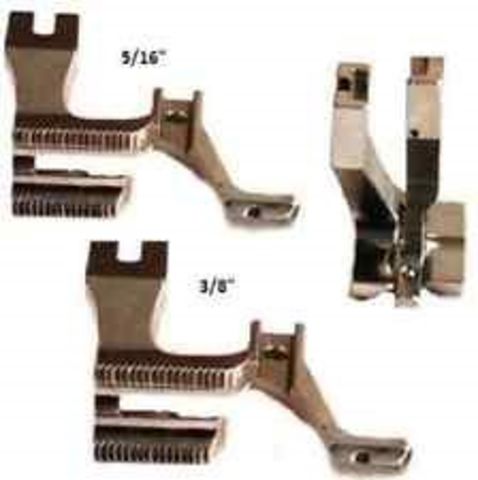 Industrial Sewing Machine Double Piping Feet for Top & Bottom Feed Sewing Machines