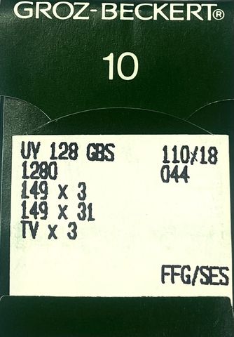 Groz Beckert – UY128GAS Ballpoint Coverseam Sewing Machine Needle (Size 110)