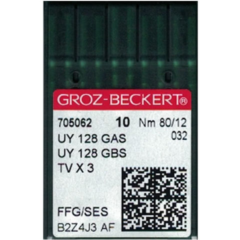 Groz Beckert – UY128GAS Ballpoint Coverseam Sewing Machine Needle (Size 80)
