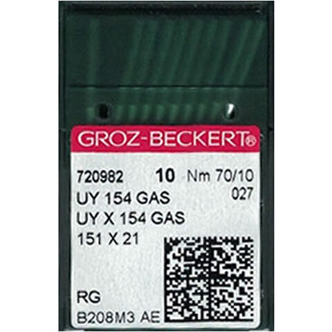 Groz Beckert - UY154GAS Curved Overlock Machine Needle (Size 70)