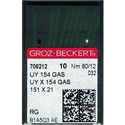Groz Beckert - UY154GAS Curved Overlock Machine Needle (Size 80)