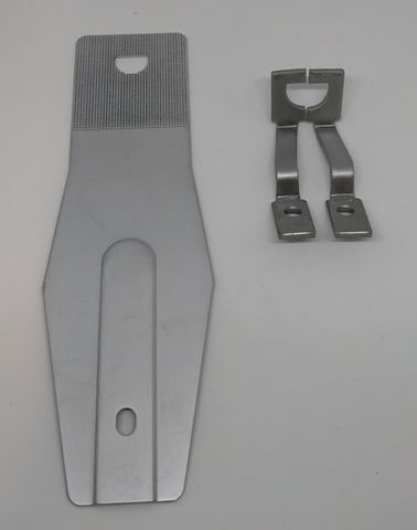 Zoje ZJ1900 Feed Plate and Clamps – 15x10mm Semi-circle