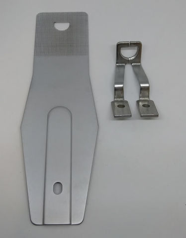 Zoje ZJ1900 Feed Plate and Clamps – 7x10mm Semi-circle