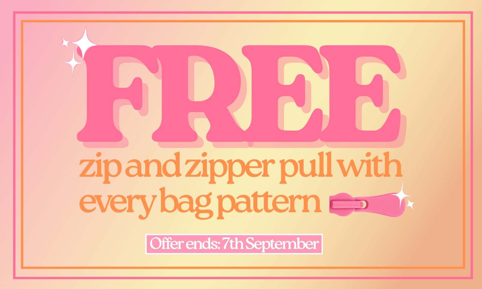 Free zip and pull offer