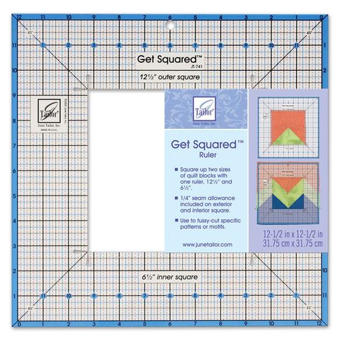 June Tailor 12.5" Get Squared Ruler