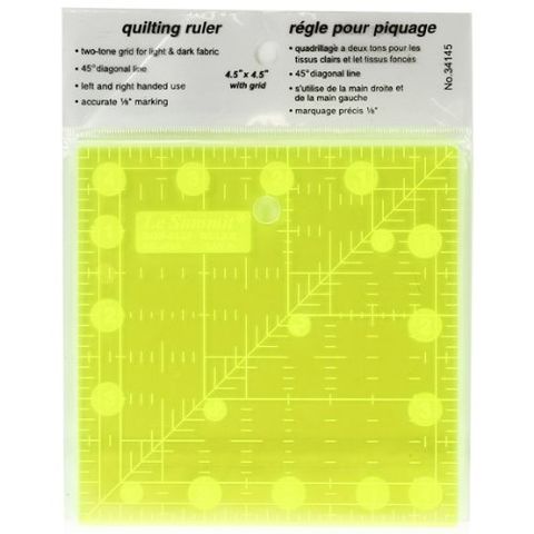 Le Summit Non-Slip 4.5" × 4.5" Ruler