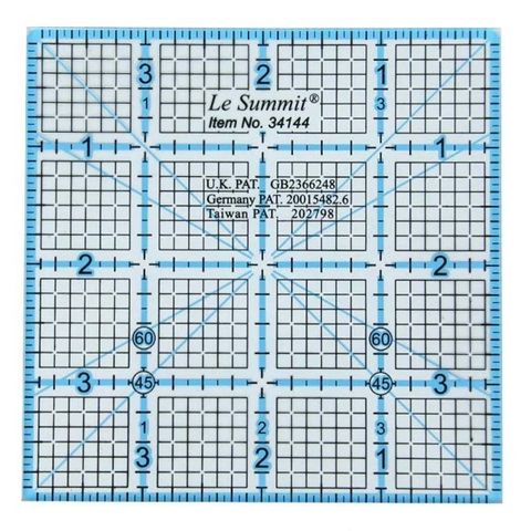 Le Summit 4" × 4" Quilting Ruler