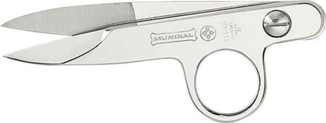 Mundial 4 ½" Chrome Plated Curved Thread Snip