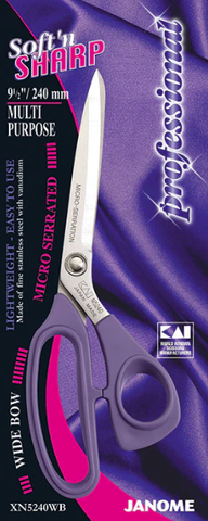 Janome Soft 'n Sharp 9.5" Multi Purpose Scissors